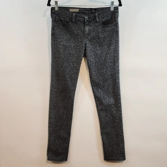 Adriano Goldschmied Animal Print Jegging Jeans The Legging Ankle Leopard sz 29 - Picture 3 of 12